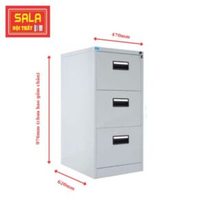 TỦ HỘC KÉO SẮT 3 NGĂN