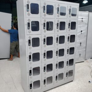 TỦ LOCKER SẮT 24 NGĂN MICA